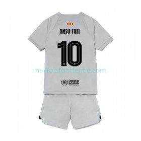 Maillot/Tenue FC Barcelone Ansu Fat 10 Enfant Troisieme 2022/2023